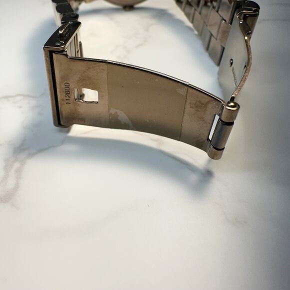 Marc By Marc Jacobs Bronze Amy Watch Women 36mm Silver Tone Stainless Steel 6.5\